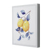 Blue & Yellow Lemons I Framed Canvas Wall Art Print - 11"x14"